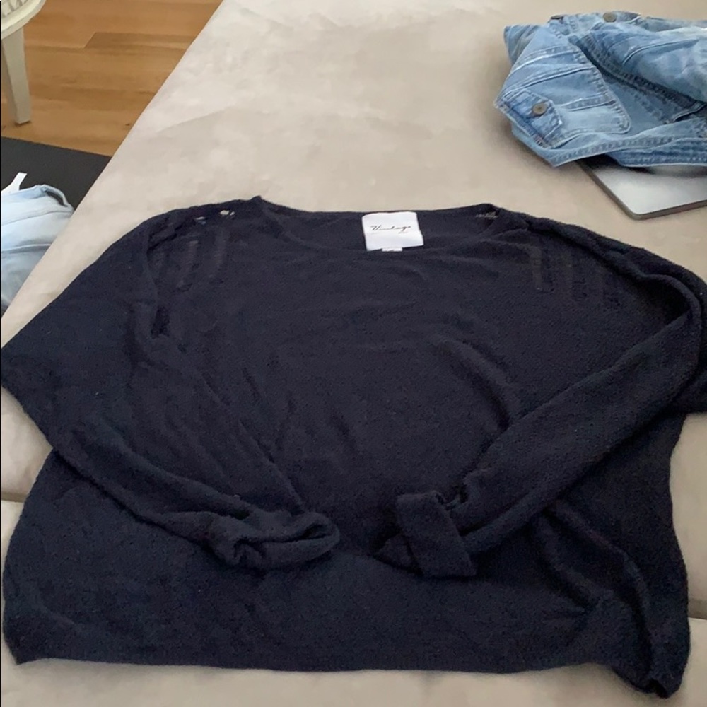 Vintage Havana distressed light weight sweater